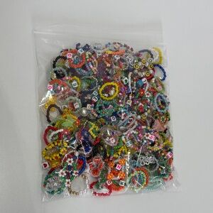 Mystery Colorful Beaded Rings Set
